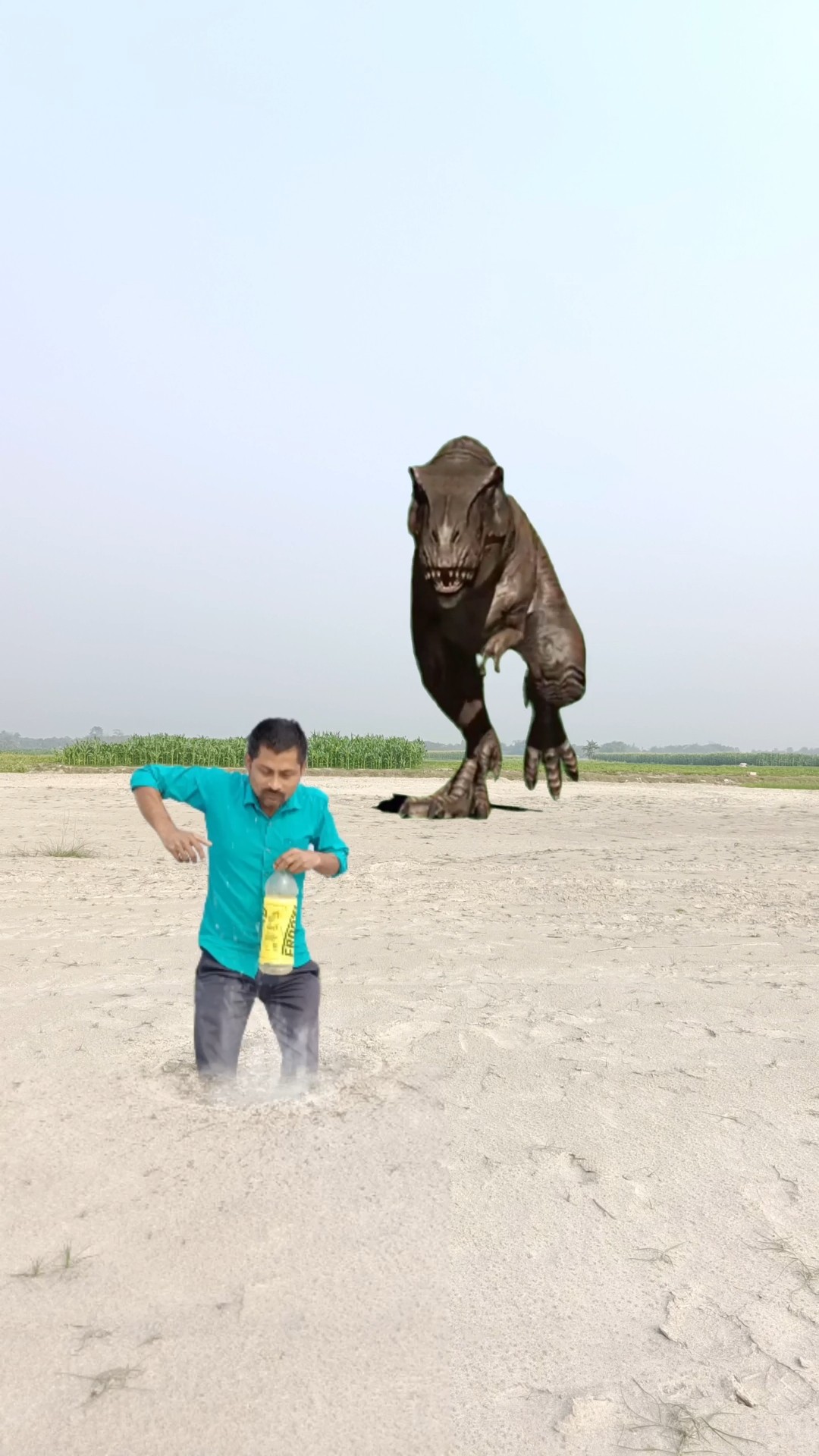 Dinosaur attack me \u0026 vanished into the water #shorts #shortvideo #youtubeshorts #trending